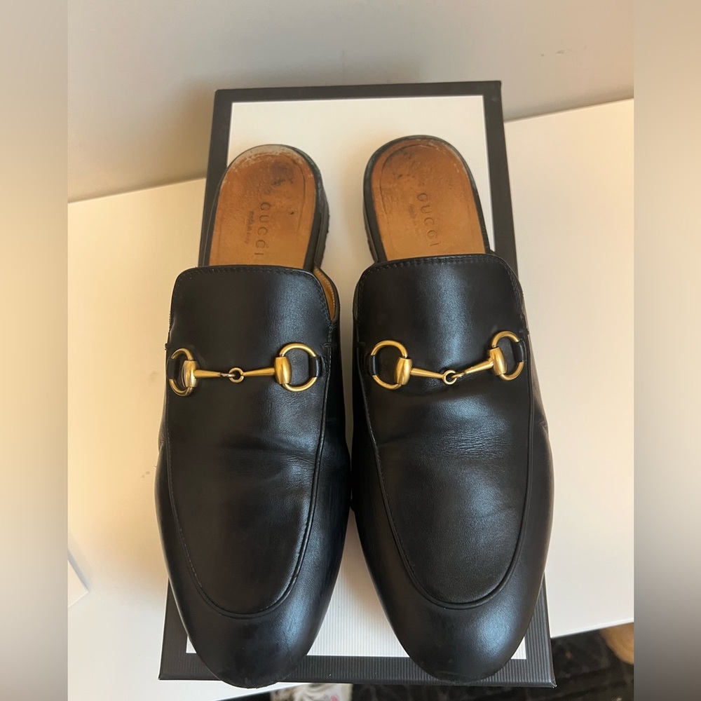 Gucci women’s Princetown slippers / mules size 38=US size 8